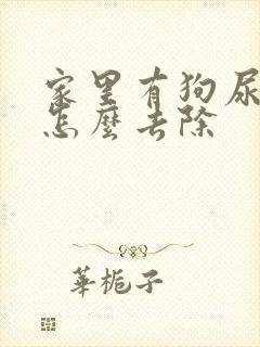 家里有狗尿骚味怎么去除