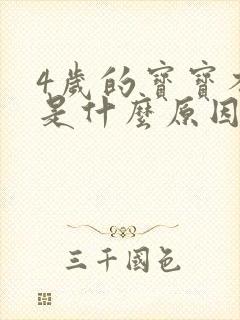 4岁的宝宝不说是什么原因