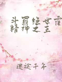 斗罗绝世霍雨浩精神之主