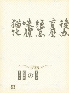 猫咪绝育后伤口化脓怎么办