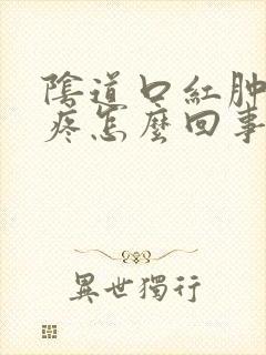 阴道口红肿有点疼怎么回事