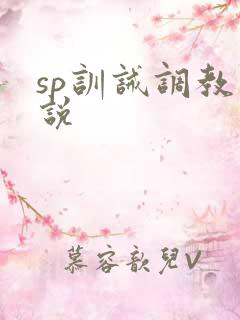 sp训诫调教小说
