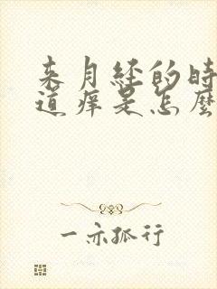 来月经的时候阴道痒是怎么回事