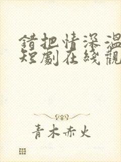 错把情深温柔小短剧在线观看