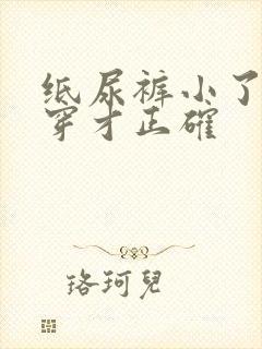 纸尿裤小了怎么穿才正确