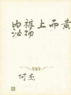 内裤上面黄色分泌物