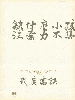 缺什么小孩多动注意力不集中