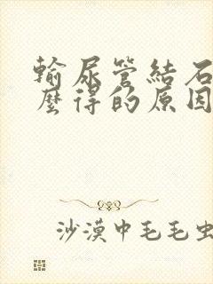 输尿管结石是怎么得的原因