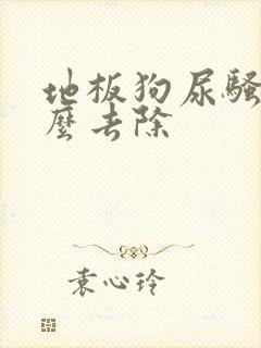 地板狗尿骚味怎么去除