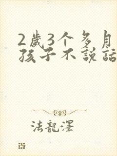 2岁3个多月的孩子不说话怎么回事