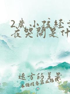 2岁小孩经常半夜哭闹是什么原因怎么办