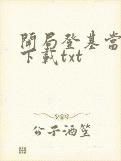 开局登基当皇帝下载txt