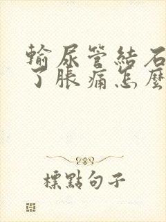 输尿管结石堵住了胀痛怎么办