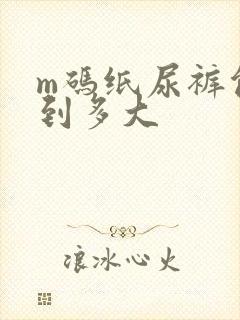 m码纸尿裤能穿到多大