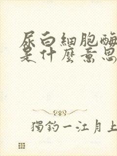 尿白细胞酶十一是什么意思