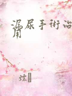 漏尿手术治疗费用