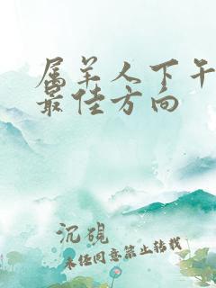 属羊人下午打牌最佳方向