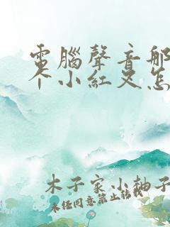 电脑声音那里是个小红叉怎么回事