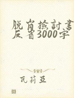 脱岗检讨书自我反省3000字