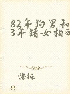 82年狗男和83年猪女相配婚姻如何