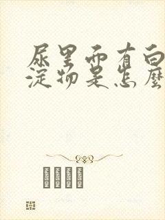 尿里面有白色沉淀物是怎么回事