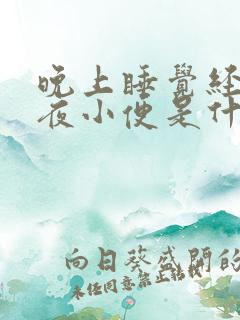 晚上睡觉经常起夜小便是什么原因