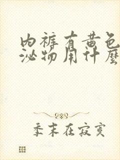 内裤有黄色的分泌物用什么药