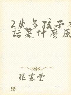 2岁多孩子不说话是什么原因