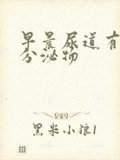 早晨尿道有透明分泌物