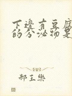 下边有豆腐渣样的分泌物是怎么回事