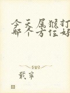 今天属猴打牌坐哪个方位好