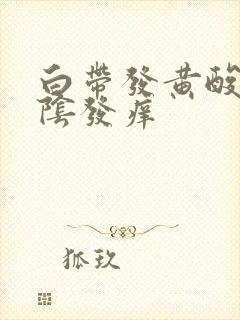 白带发黄酸味外阴发痒