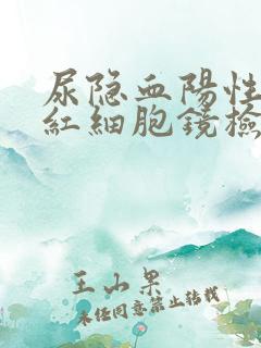 尿隐血阳性和尿红细胞镜检增高