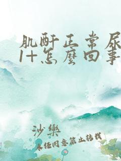 肌酐正常尿蛋白1+怎么回事