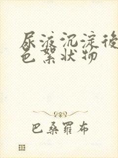 尿液沉淀后有白色絮状物