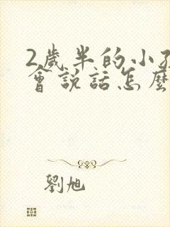 2岁半的小孩不会说话怎么办