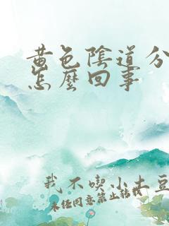 黄色阴道分泌物怎么回事