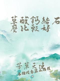 草酸钙结石吃什么比较好