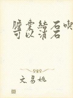 胆囊结石吃的药可以消石