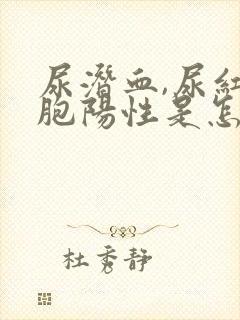 尿潜血,尿红细胞阳性是怎么回事