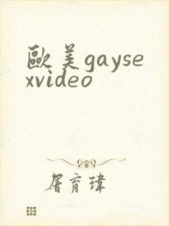 欧美gaysexvideo