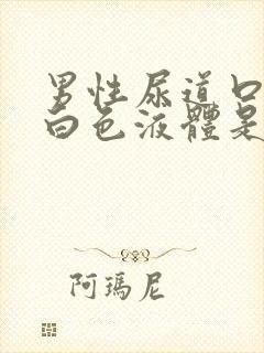 男性尿道口就出白色液体是怎么回事