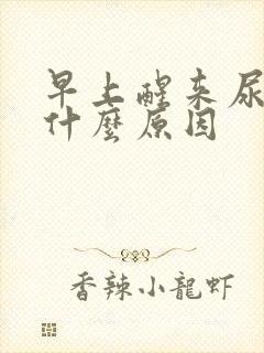 早上醒来尿黄是什么原因