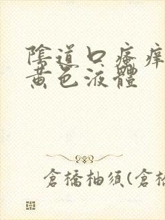 阴道口瘙痒流出黄色液体