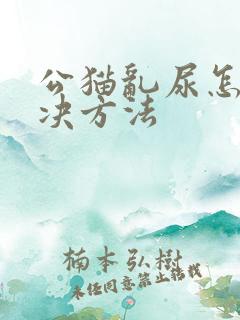 公猫乱尿怎么解决方法