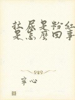 拉尿是粉红色的是怎么回事