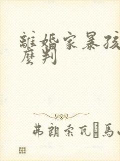 离婚家暴孩子怎么判