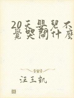 20天婴儿不睡觉哭闹什么原因