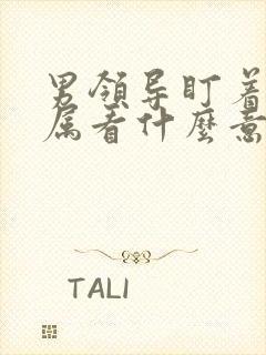 男领导盯着女下属看什么意思