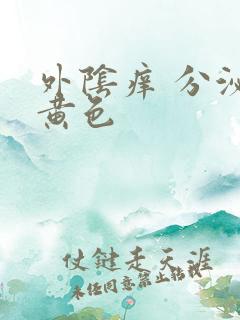 外阴痒 分泌物黄色